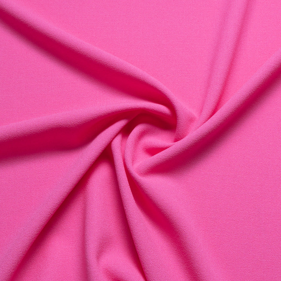 Candy Pink Single Wool Crêpe