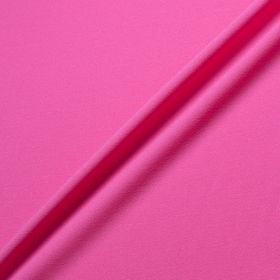 Candy Pink Single Wool Crêpe