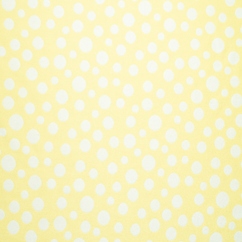 White & Yellow Spotted Piqué