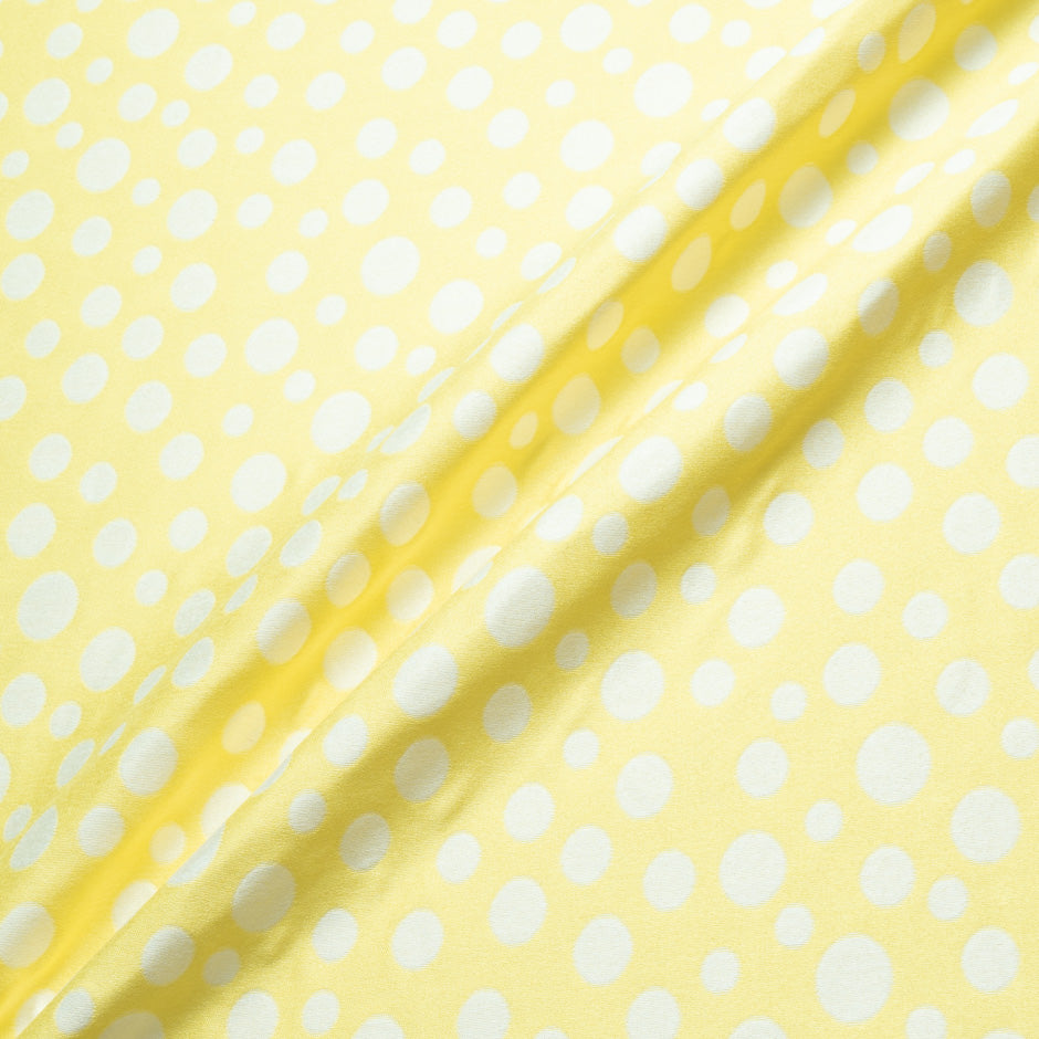 White & Yellow Spotted Piqué