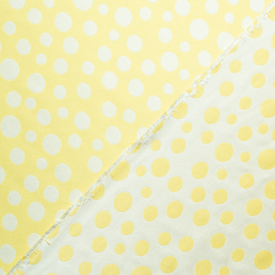 White & Yellow Spotted Piqué