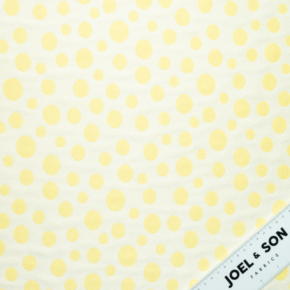 White & Yellow Spotted Piqué