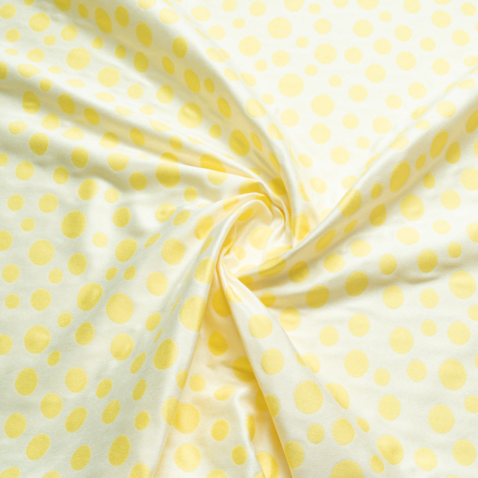 White & Yellow Spotted Piqué