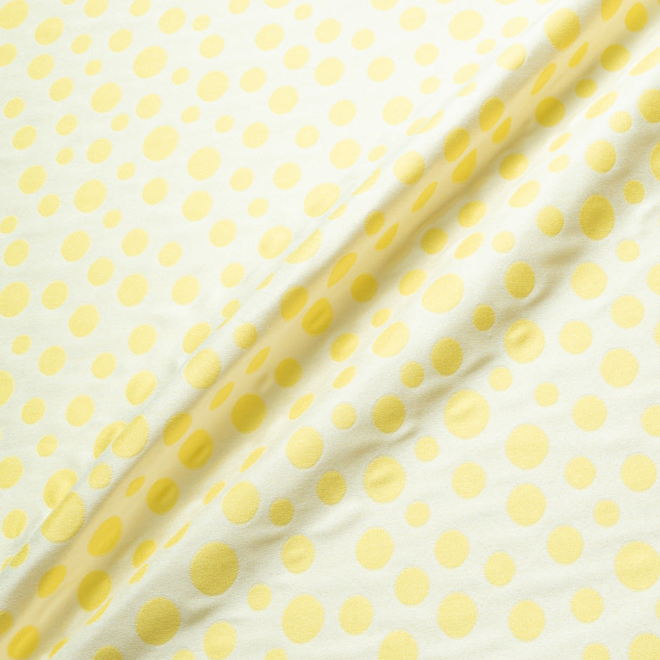 White & Yellow Spotted Piqué