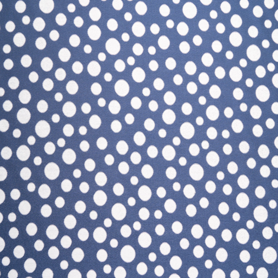 Blue & White Spotted Piqué