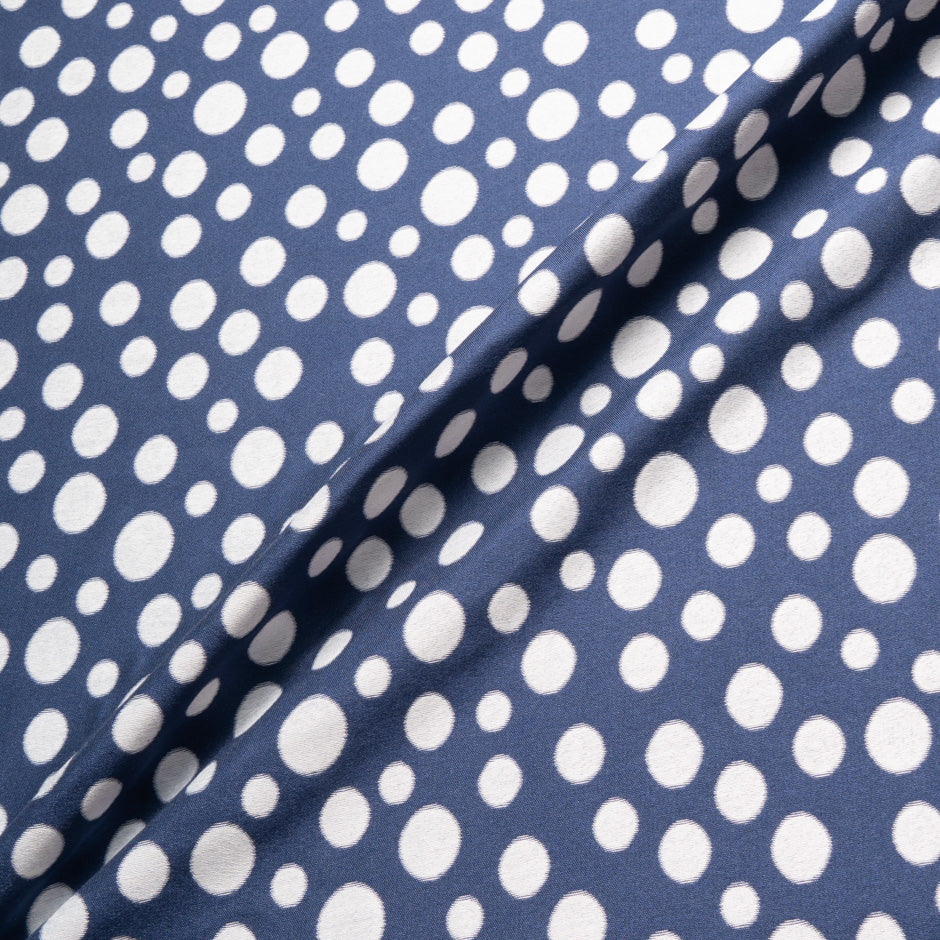 Blue & White Spotted Piqué
