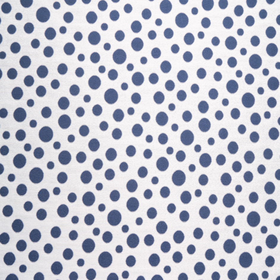 Blue & White Spotted Piqué