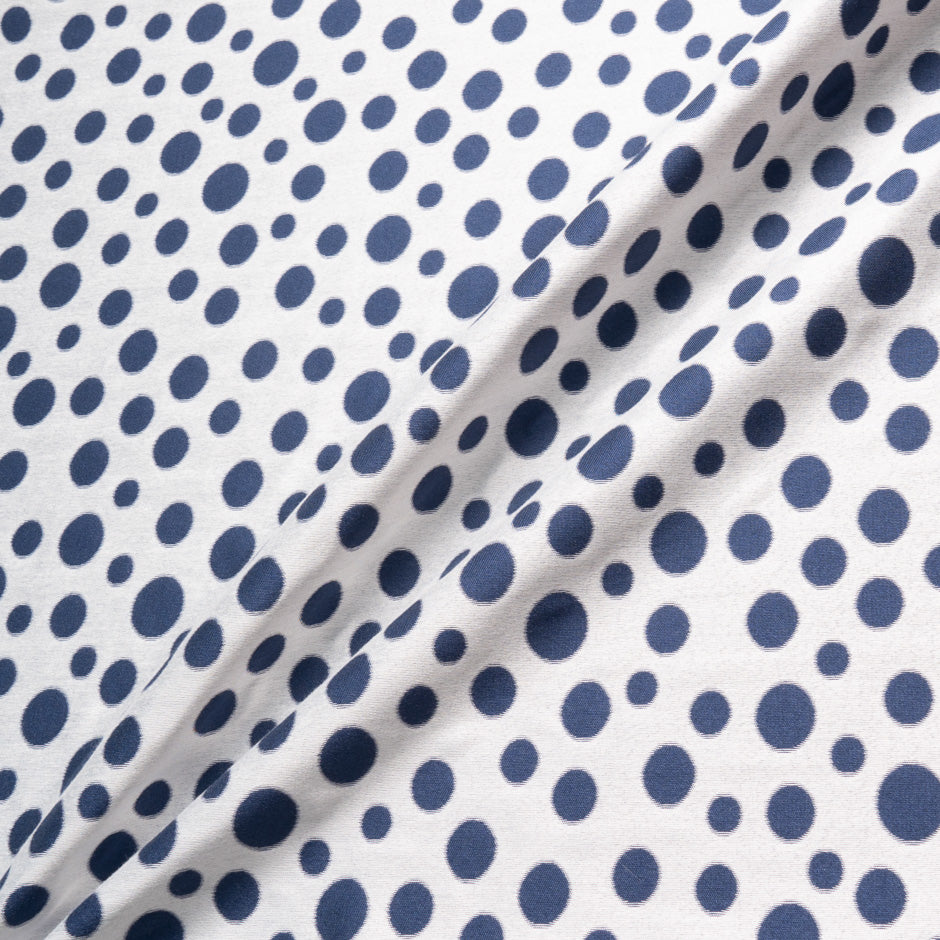 Blue & White Spotted Piqué