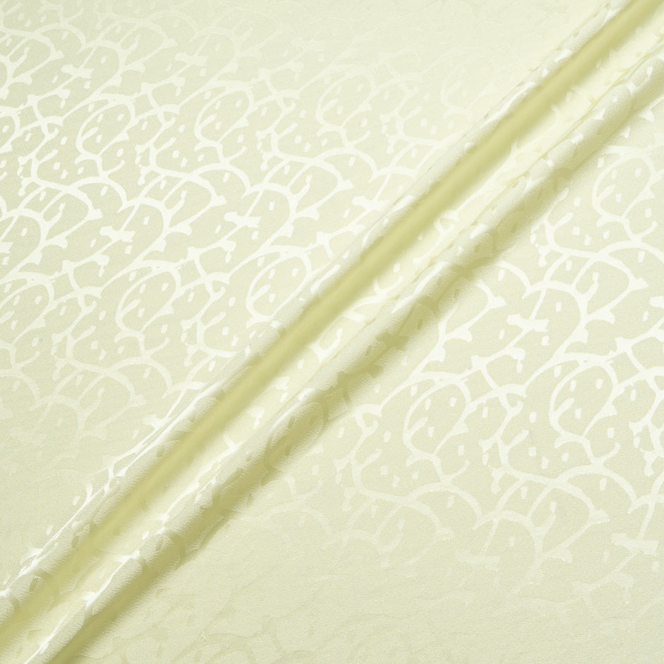 Lemon Sorbet Abstract Jacquard Pure Silk (A 2.40m Piece)