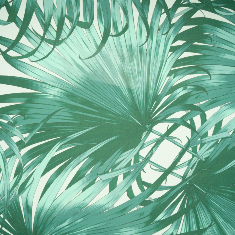 Palm Leaf Printed Silk Georgette