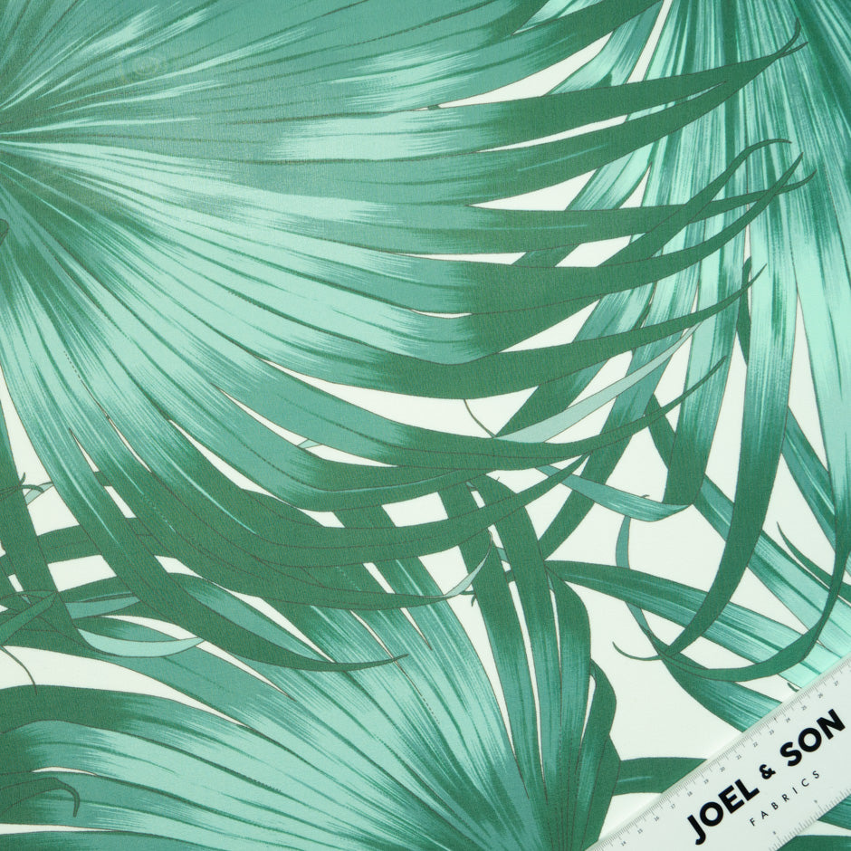 Palm Leaf Printed Silk Georgette