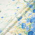 Blue Floral Printed Ivory Silk Chiffon
