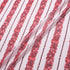 Red Floral Stripe Printed Pure Silk Georgette