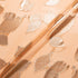 Peach Metallic Leaf Silk Chiffon