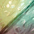 Burgundy & Green Ombré Metallic Leaf Silk Chiffon