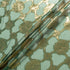 Gold Metallic Jacquard Green Silk Chiffon