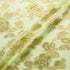 Rich Green Metallic Floral Silk Chiffon
