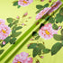 Floral Printed Lime Green Double Silk Crêpe