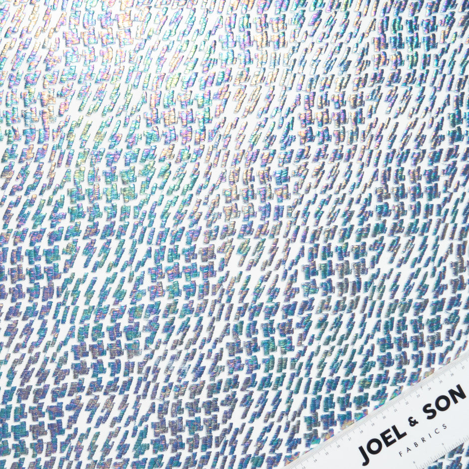 Metallic Laminated Embroidered Tulle