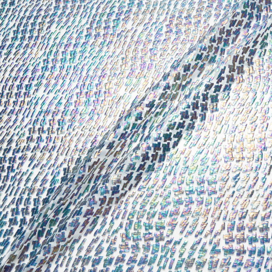Metallic Laminated Embroidered Tulle