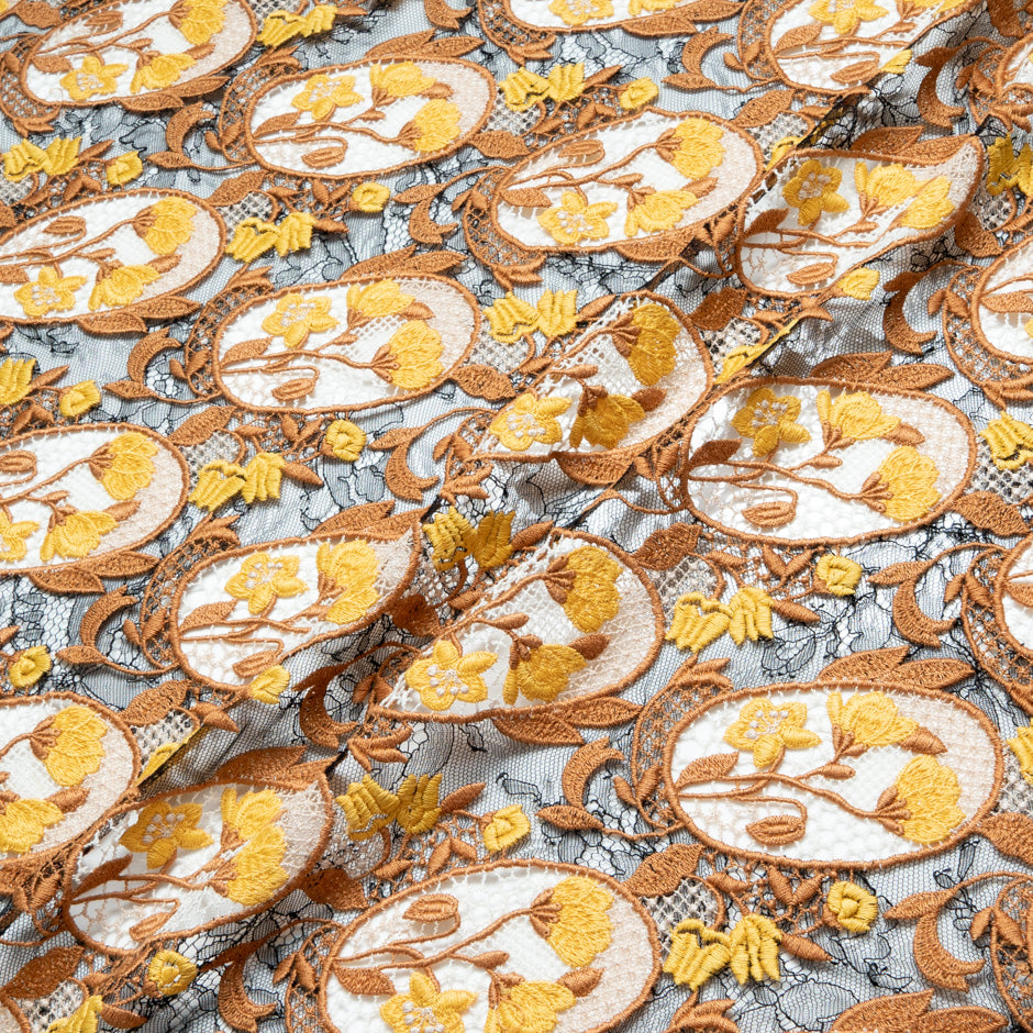 Guipure Embroidered Chantilly Lace