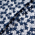 Navy Blue Floral Embroidered Lace