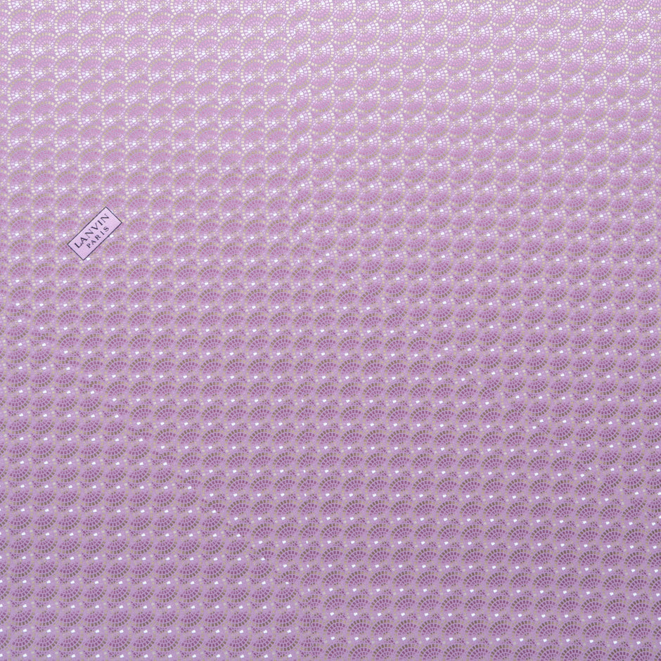 Dusty Pink Geometric Lanvin Tie/Handkerchief Silk