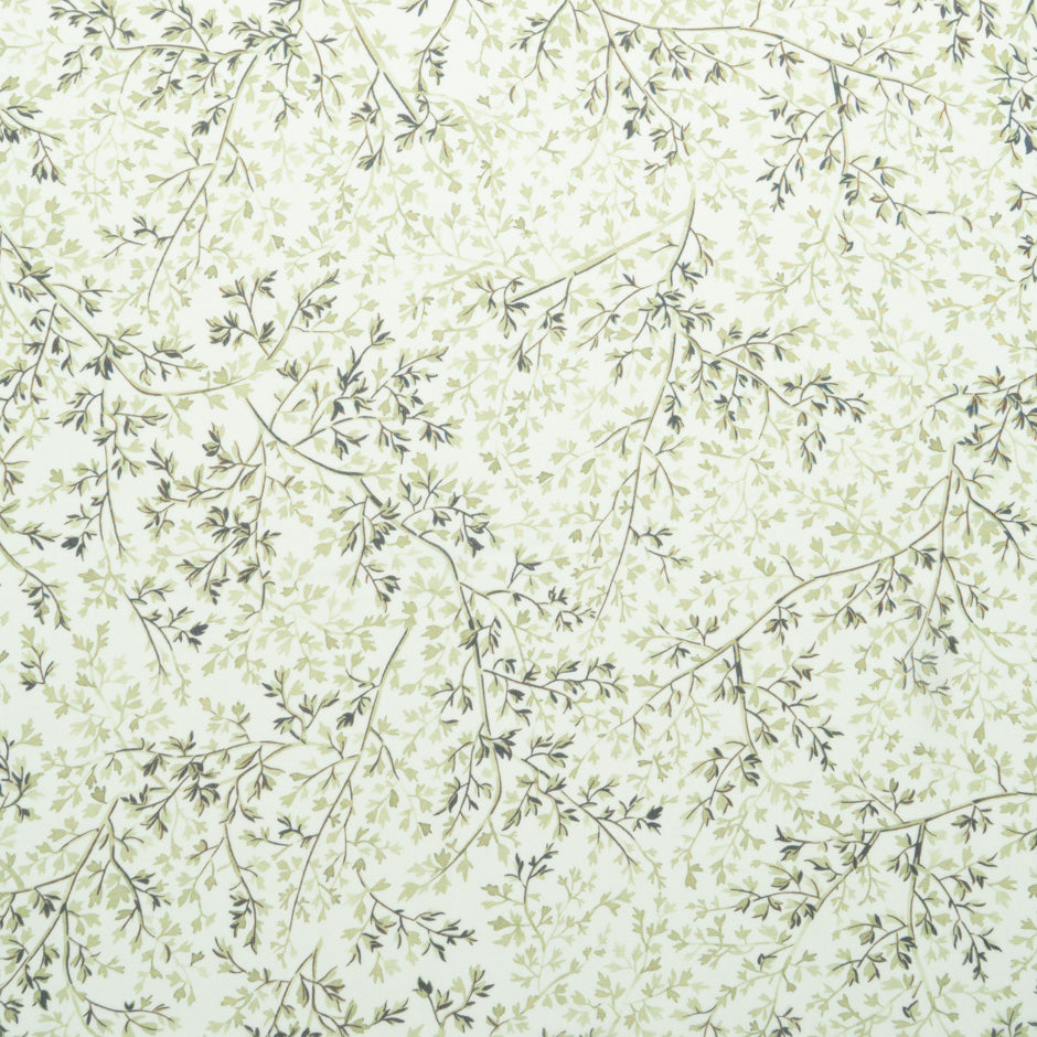 Green Leaf Printed Pure Silk Georgette