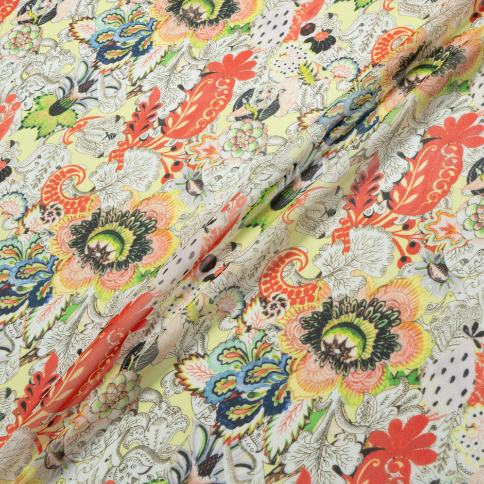 Multi Floral Printed Pure Silk Georgette