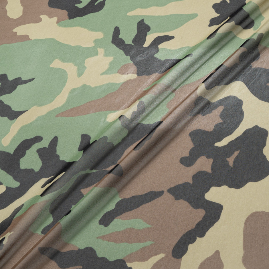 Camouflage Printed Silk Georgette