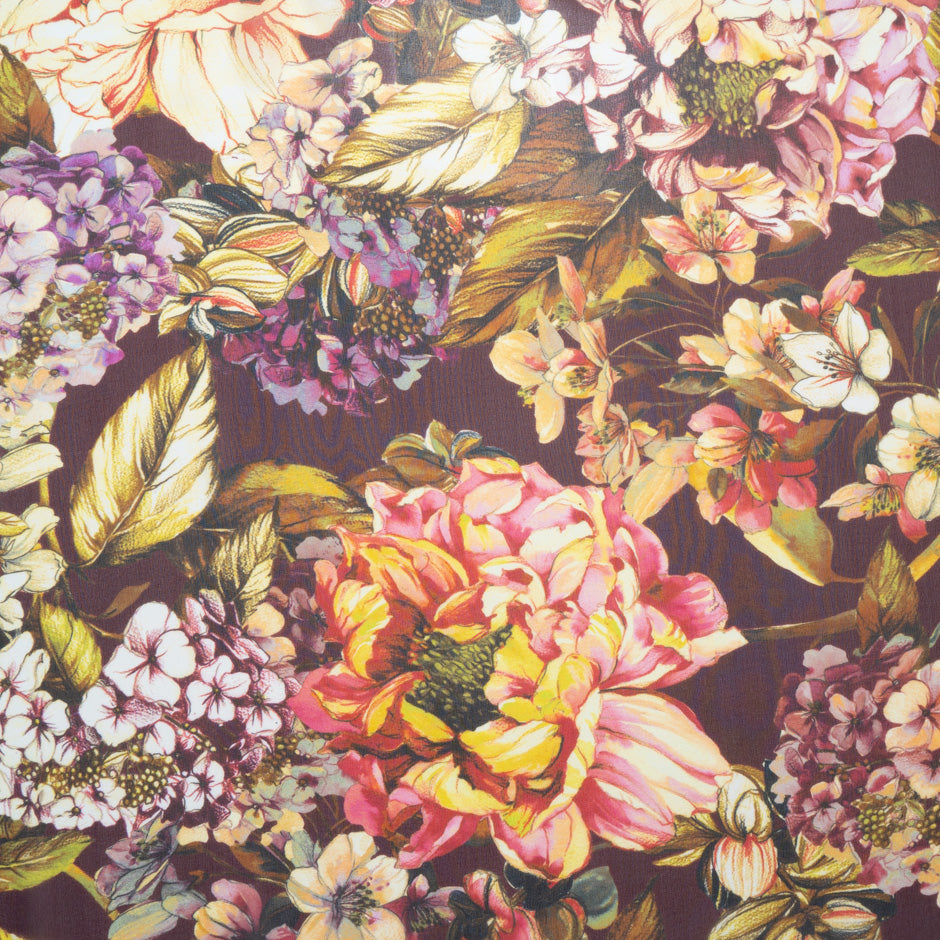 Bold Floral Printed Pure Silk Georgette (A 1.50m Piece)