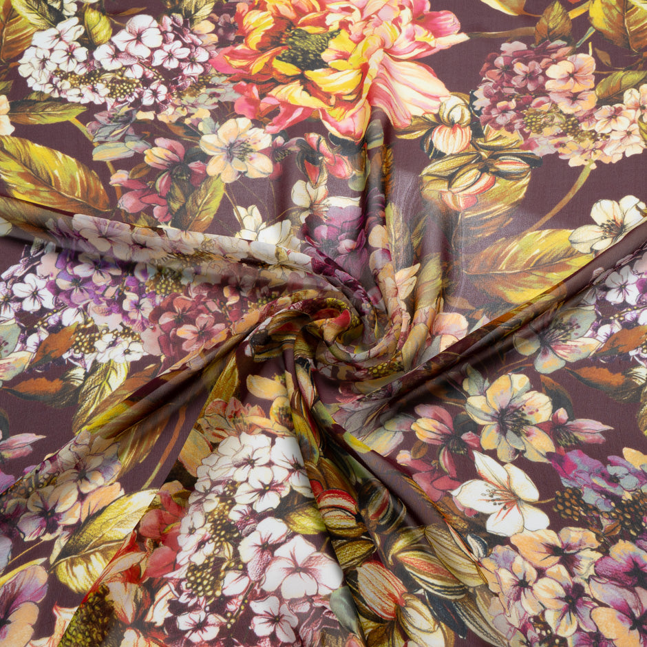 Bold Floral Printed Pure Silk Georgette (A 1.50m Piece)