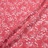 Coral Pink Floral Guipure Lace
