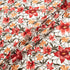 Red & Orange Floral Embroidered Tulle