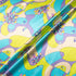Lilac, Blue & Chartreuse Retro Printed Silk & Cotton Blend