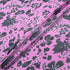 Black Floral Printed Magenta Pure Silk Georgette
