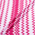 Bright Pink & White Zigzag Poly Knit