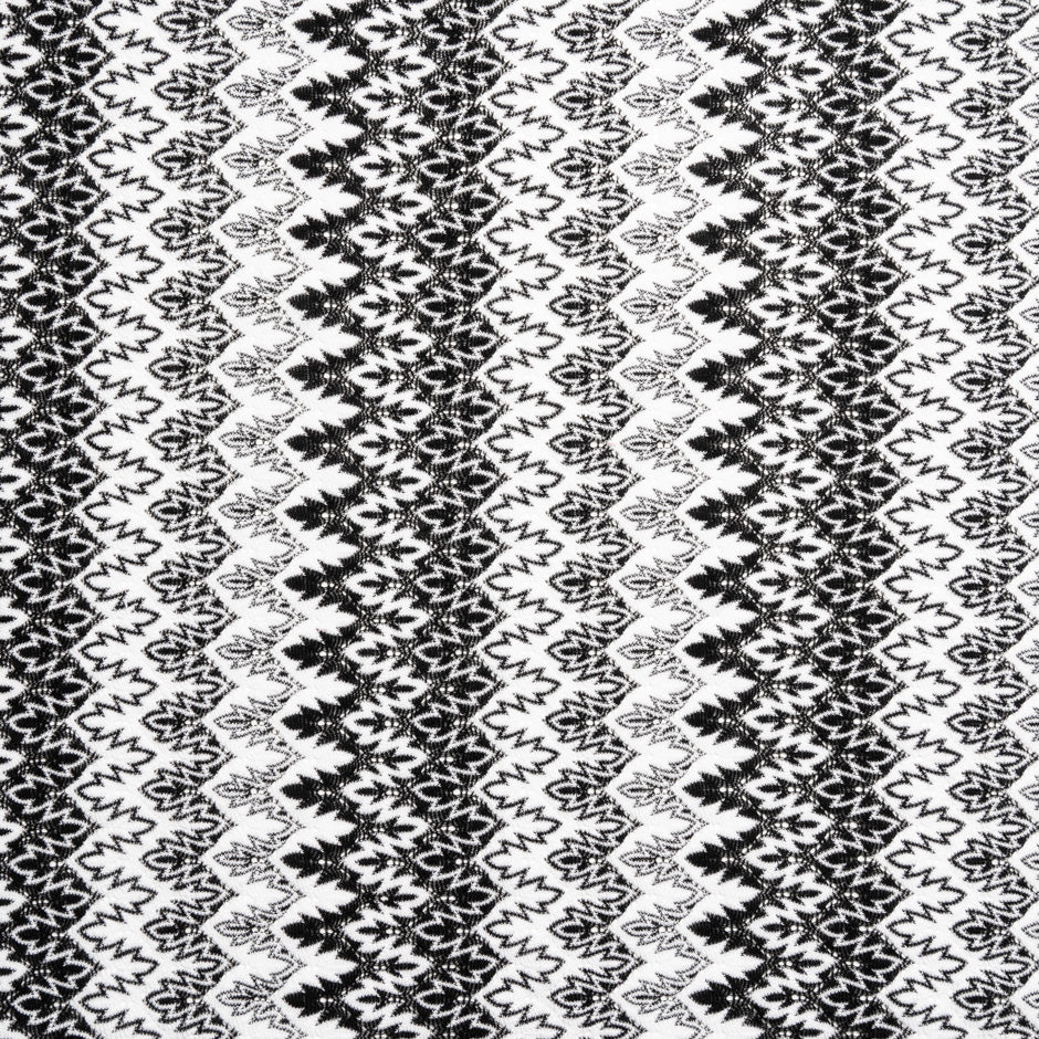 Monochrome Patterned Poly Knit