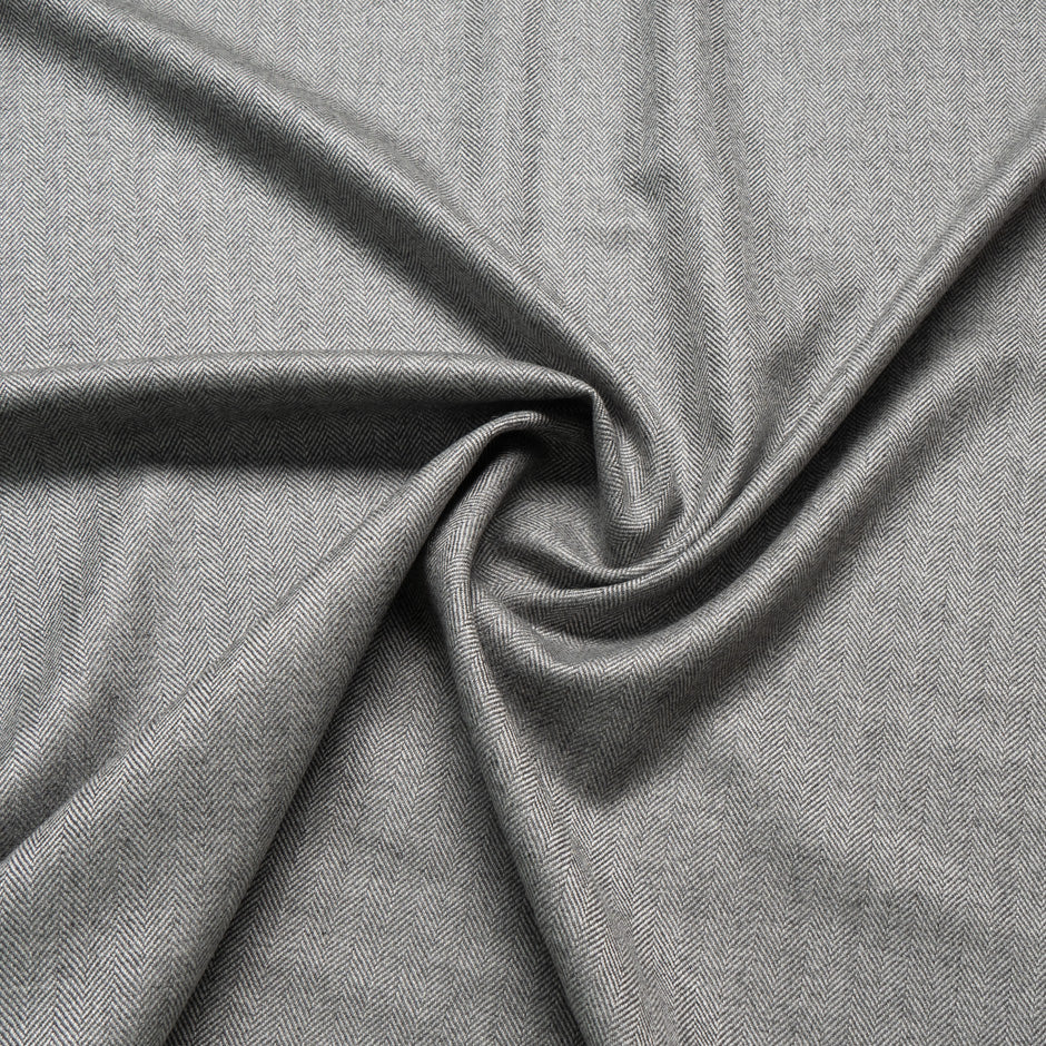 Grey Herringbone Pure 'Cashmere Award' Suiting
