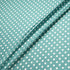 White Spotted Spearmint Green Pure Silk Twill