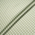 White Spotted Sage Green Pure Silk Twill