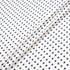 Blue Spotted Ivory Pure Silk Twill