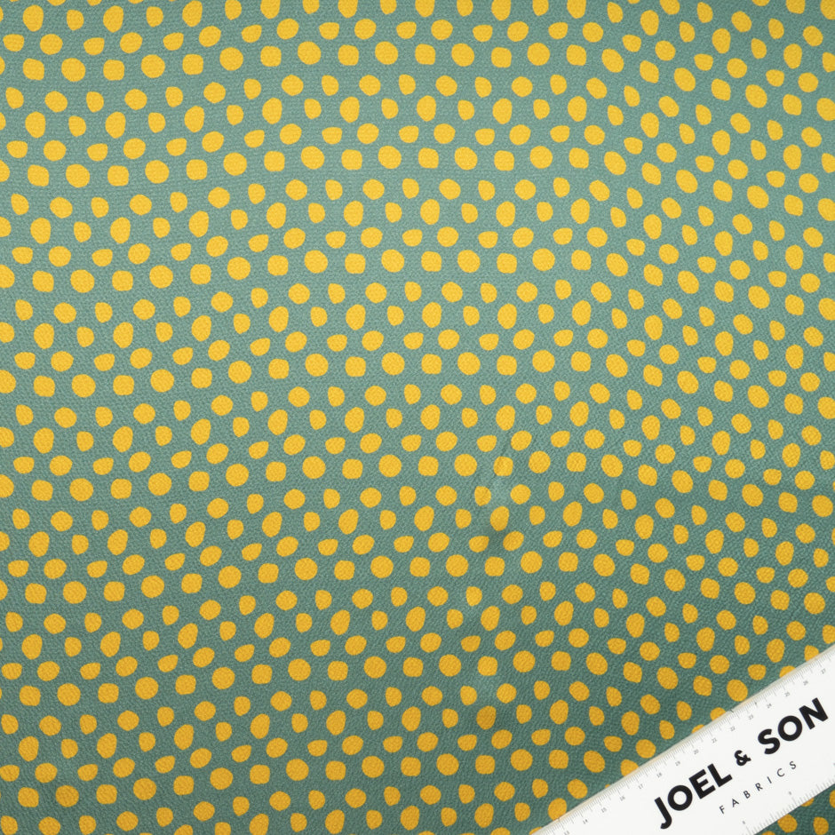Chartreuse Spotted Green Silk Jacquard