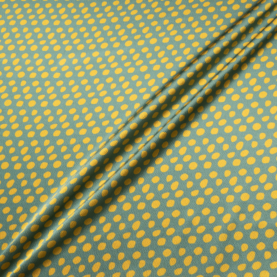 Chartreuse Spotted Green Silk Jacquard
