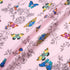 Multi Butterfly Printed Candy Pink Linen