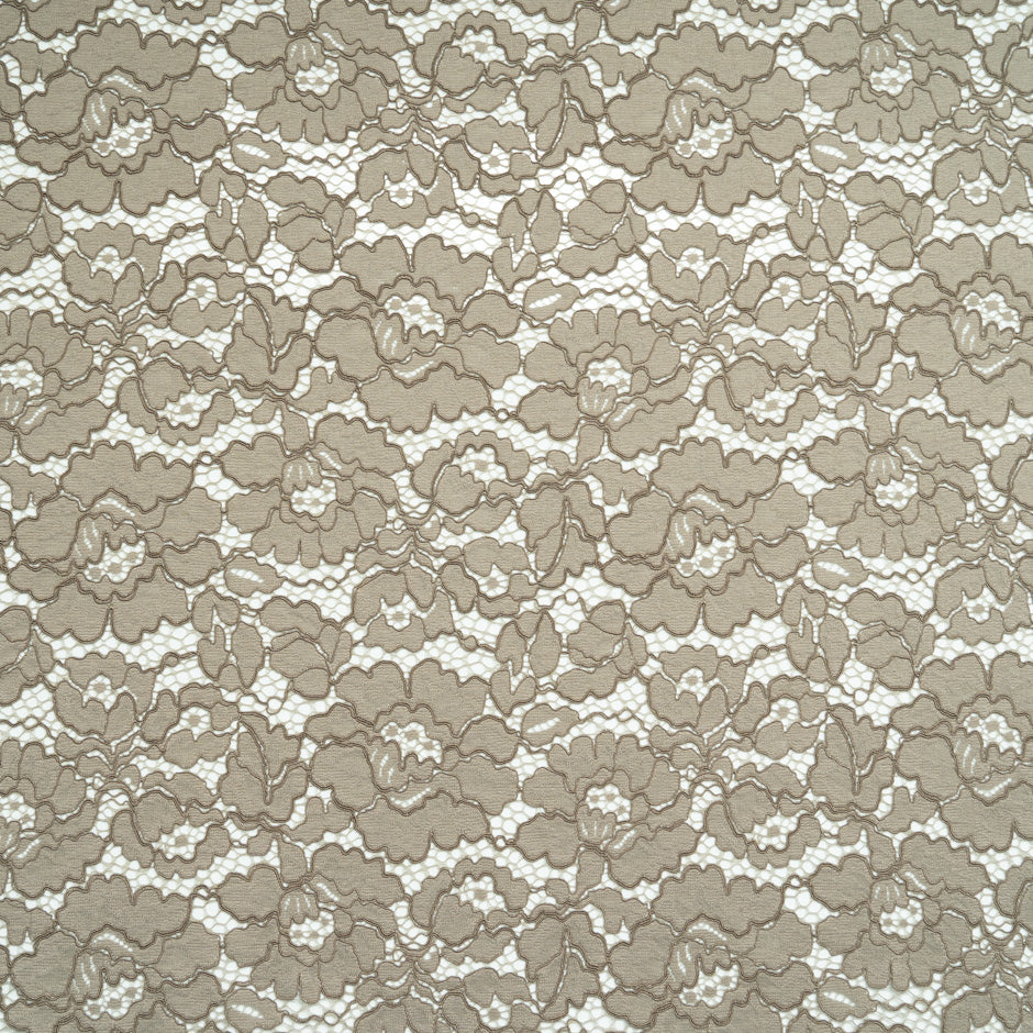 Taupe Corded Lace - 3m Piece