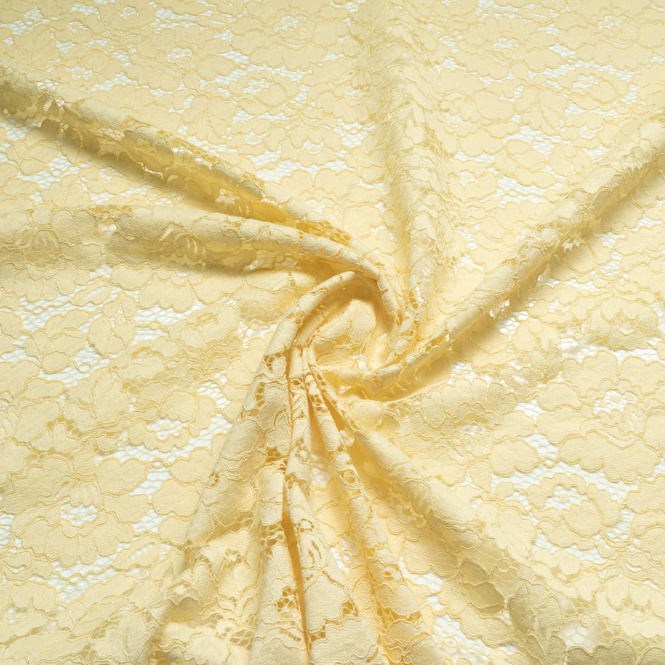 Sorbet Yellow Corded Lace - 3m Piece