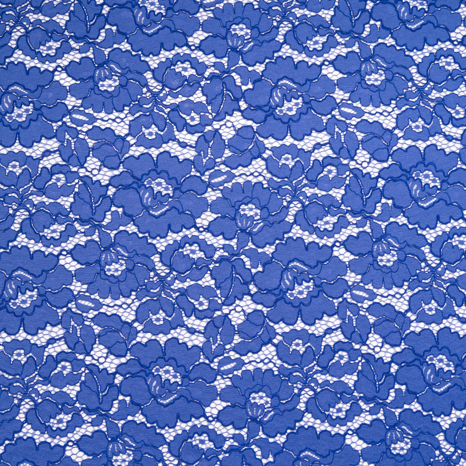 Royal Blue Corded Lace - 3m Piece