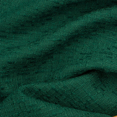 Bottle Green Wool Bouclé