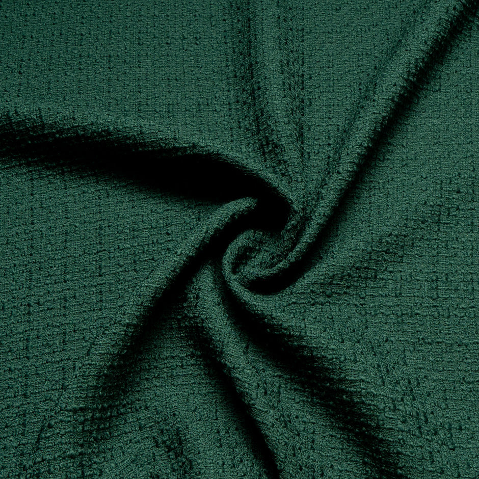 Bottle Green Wool Bouclé